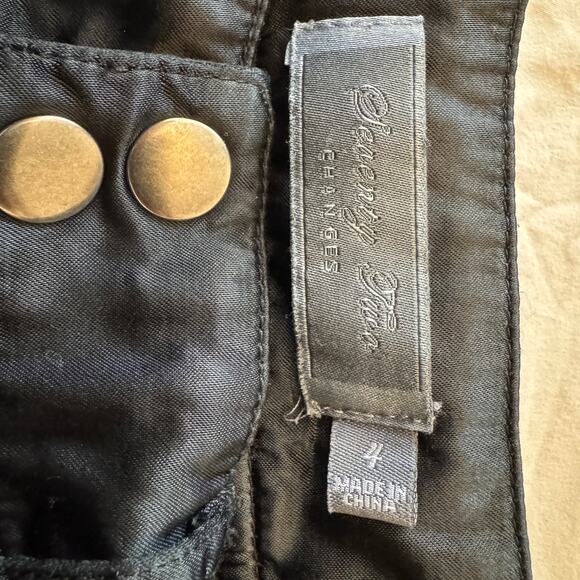 Seventy Two Changes Black Shiny Convertible Cargo Pants - Size 4 - Picture 5 of 8